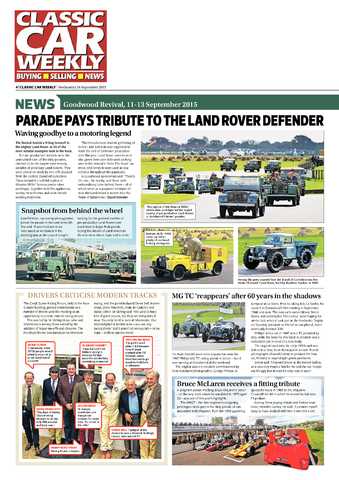 Parade pays tribute to the Land Rover Defender