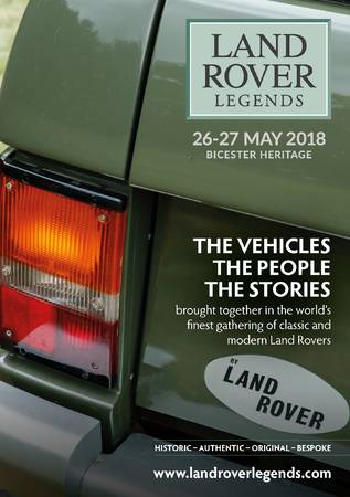 'Land Rover Legends' announced today...an exciting new event for 2018!