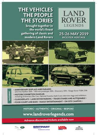 FOUR VERY SPECIAL ANNIVERSARIES TO BE CELEBRATED AT LAND ROVER LEGENDS