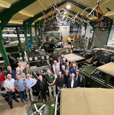 Past and present Land Rover team visit...